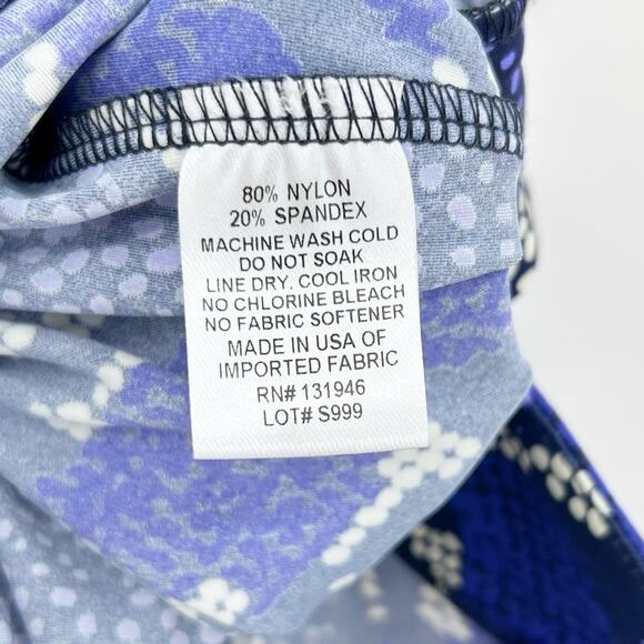 Jude Connally Megan Dress Navy & Cobalt Snakeskin Print Jude Cloth Womens Sz S - Picture 7 of 11